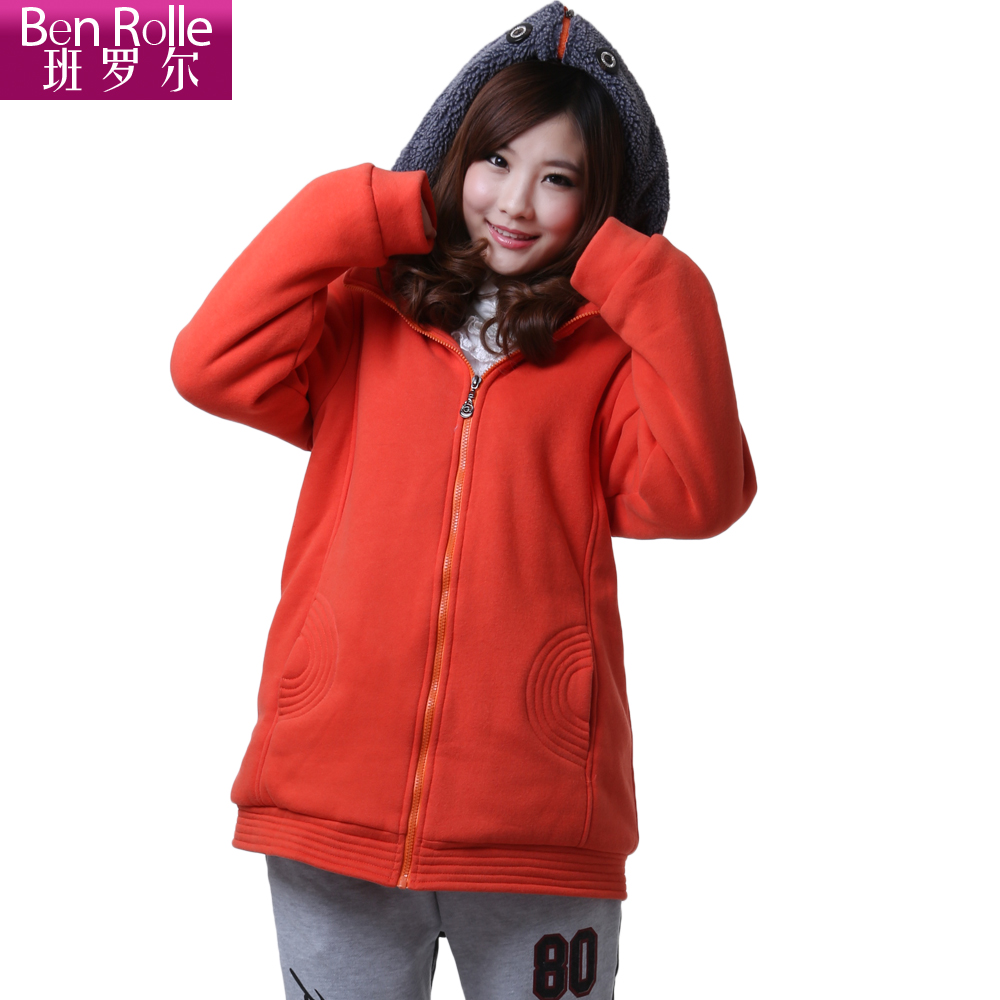 Maternity clothing winter fashion maternity wadded jacket coral fleece cotton-padded jacket autumn and winter maternity top