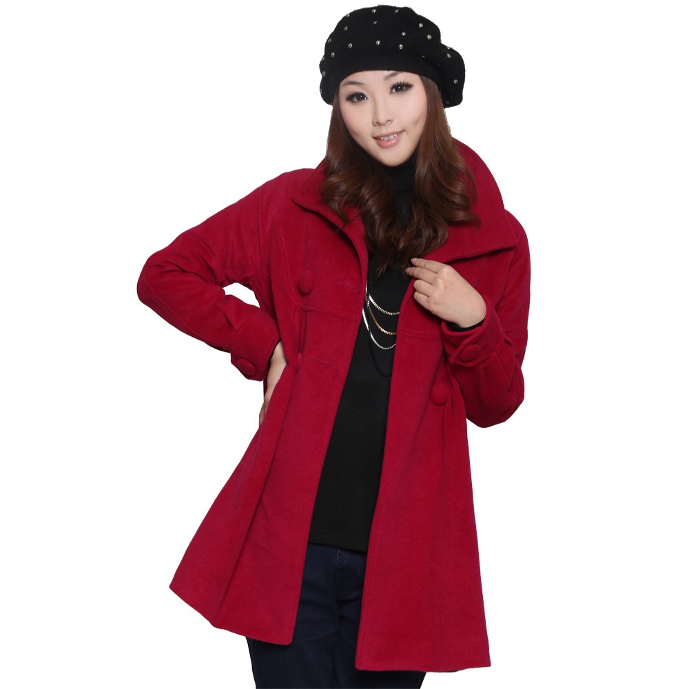 Maternity clothing winter fashion medium-long maternity wool coat thermal maternity overcoat 10990
