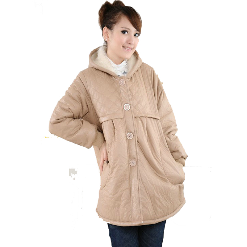 Maternity clothing winter fashion single breasted maternity thickening wool thermal autumn and winter wadded jacket