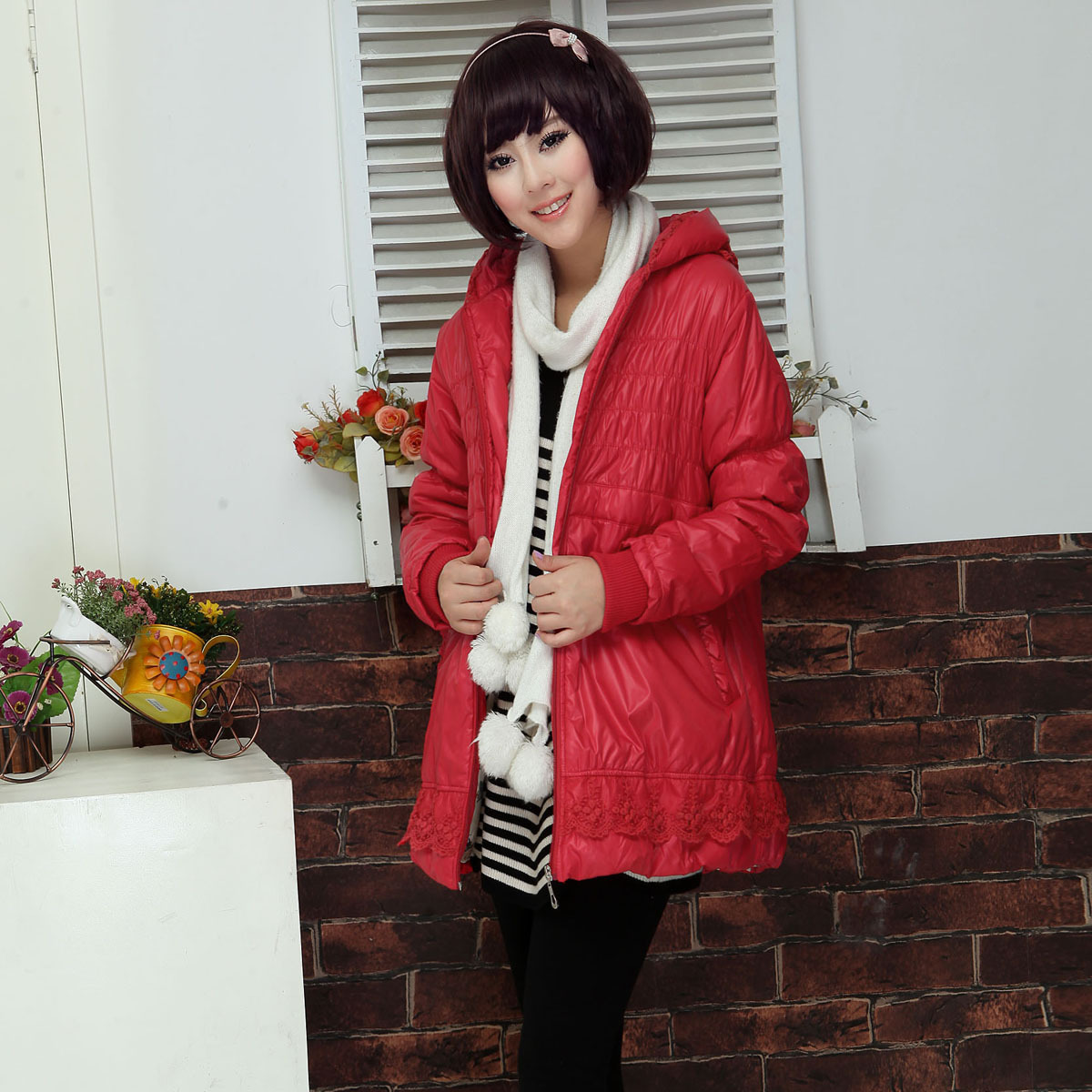 Maternity clothing winter   jacket thermal  overcoat fashion outerwear thickening  free shipping