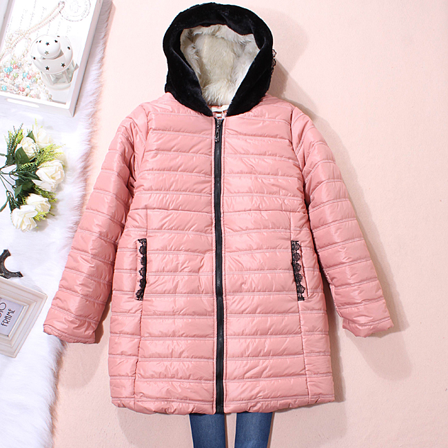 Maternity clothing winter lengthen berber fleece thermal thick   jacket  cotton-padded jacket  free shipping
