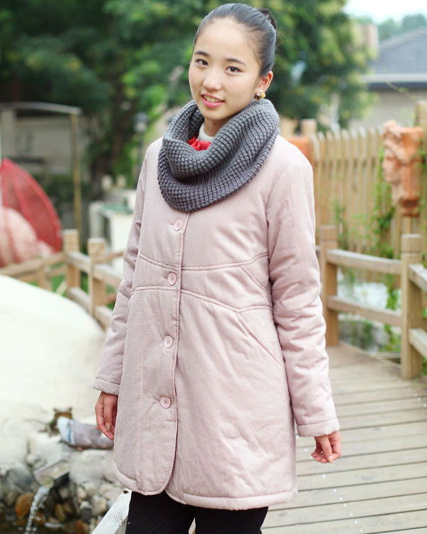 Maternity clothing winter maternity cotton-padded jacket ys765760 muffler scarf