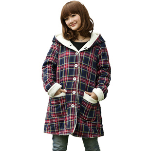 Maternity clothing winter maternity down coat thickening berber fleece reversible thickening maternity wadded jacket