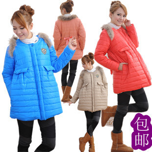 Maternity clothing winter maternity outerwear maternity wadded jacket cotton-padded jacket berber fleece thermal wadded jacket