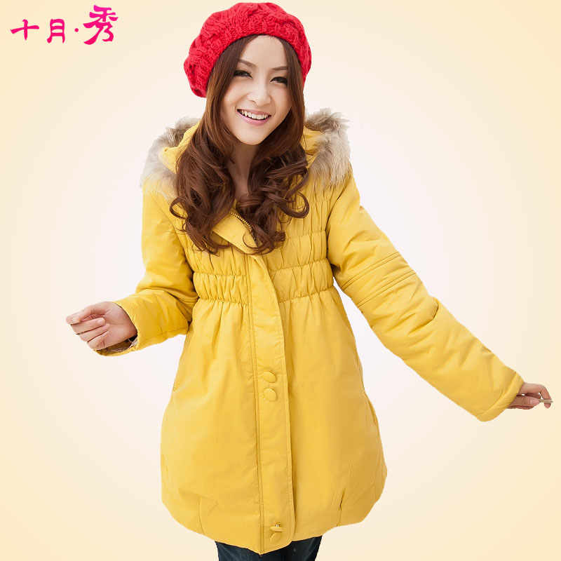 Maternity clothing winter maternity wadded jacket autumn and winter thickening overcoat cotton-padded jacket cotton-padded