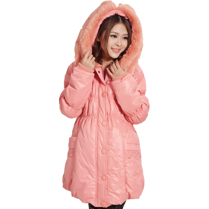 Maternity clothing winter maternity wadded jacket autumn and winter thickening overcoat cotton-padded jacket cotton-padded