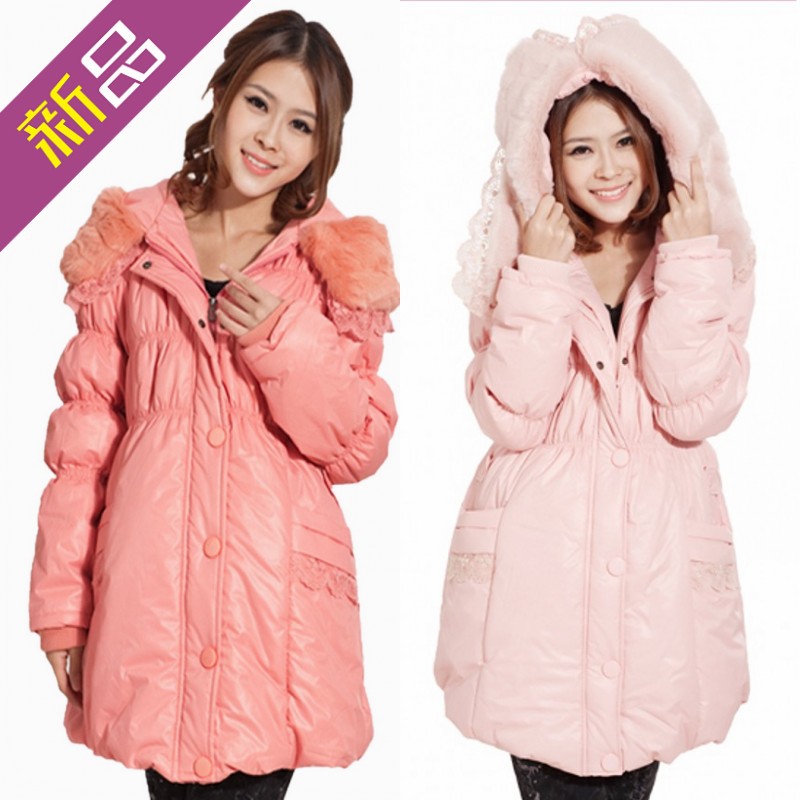Maternity clothing winter maternity wadded jacket autumn and winter thickening overcoat cotton-padded jacket cotton-padded