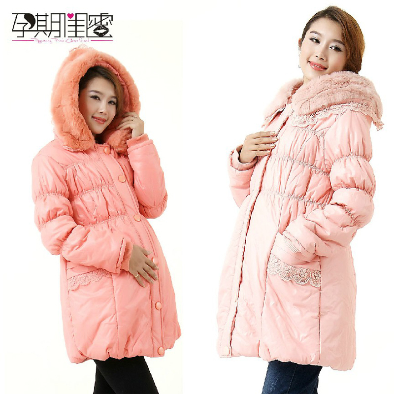 Maternity clothing winter maternity wadded jacket autumn and winter thickening overcoat cotton-padded jacket cotton-padded