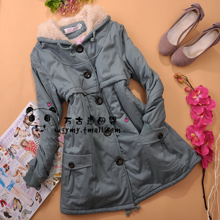 Maternity clothing winter maternity wadded jacket berber fleece thermal maternity cotton-padded jacket autumn and winter