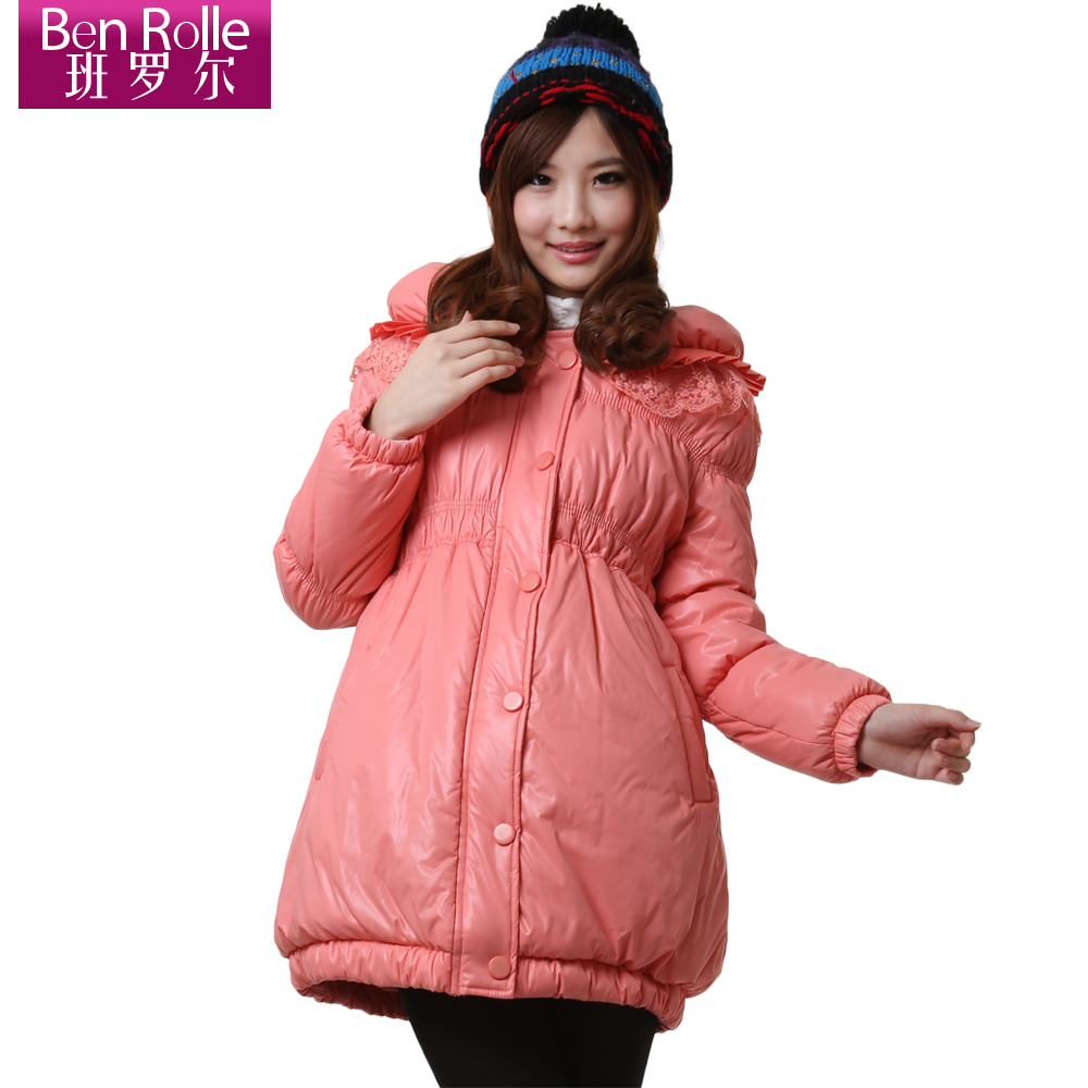 Maternity clothing winter maternity wadded jacket princess cotton-padded jacket thickening thermal outerwear cotton-padded