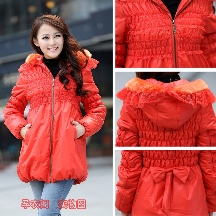 Maternity clothing winter  outerwear   jacket cotton-padded jacket thermal  thickening top free shipping