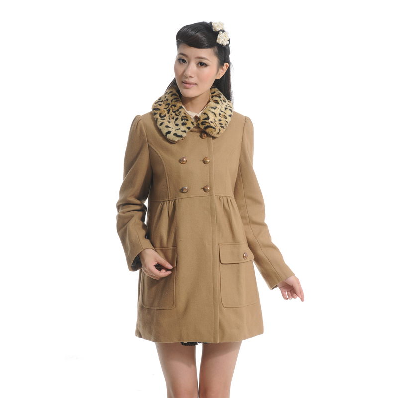 Maternity clothing winter outerwear maternity autumn and winter fashion outerwear maternity woolen overcoat 160754