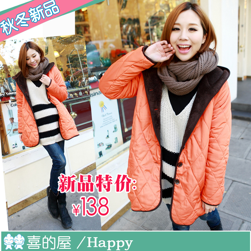Maternity clothing winter outerwear maternity outerwear autumn and winter maternity overcoat maternity wadded jacket 13670