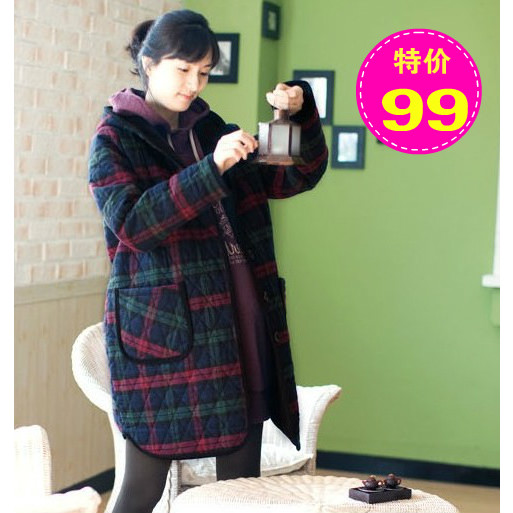 Maternity clothing winter outerwear  outerwear autumn and winter  overcoat  wadded jacket thickening free shipping