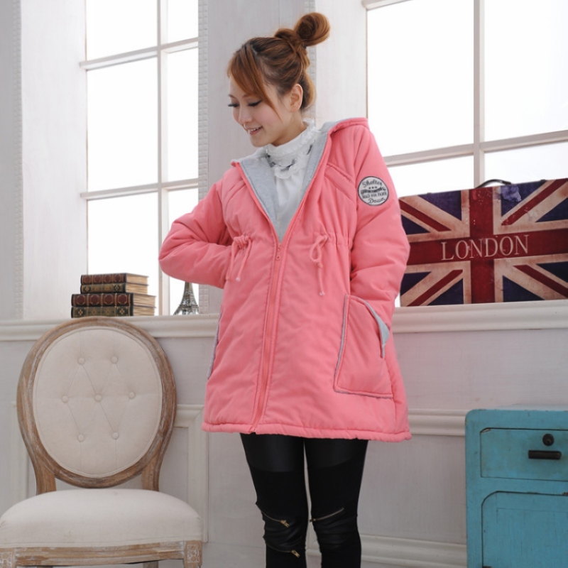 Maternity clothing winter outerwear  outerwear winter new arrival hooded  cotton overcoat   free shipping