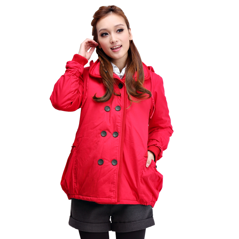 Maternity clothing winter outerwear thermal  cotton-padded jacket fashion  clothing  wadded jacket free shipping