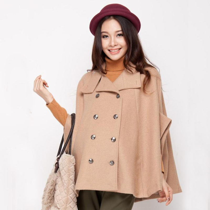 Maternity clothing winter outerwear thermal maternity thickening top cloak wool coat 1382