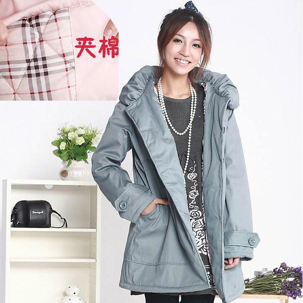Maternity clothing winter  outerwear wadded jacket cotton-padded thermal outerwear
