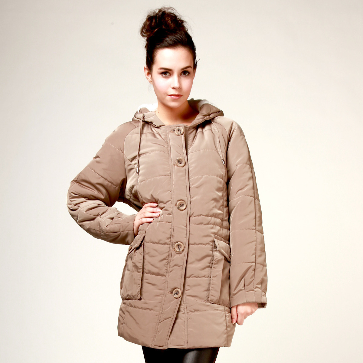 Maternity clothing winter overcoat maternity top wadded jacket outerwear 509
