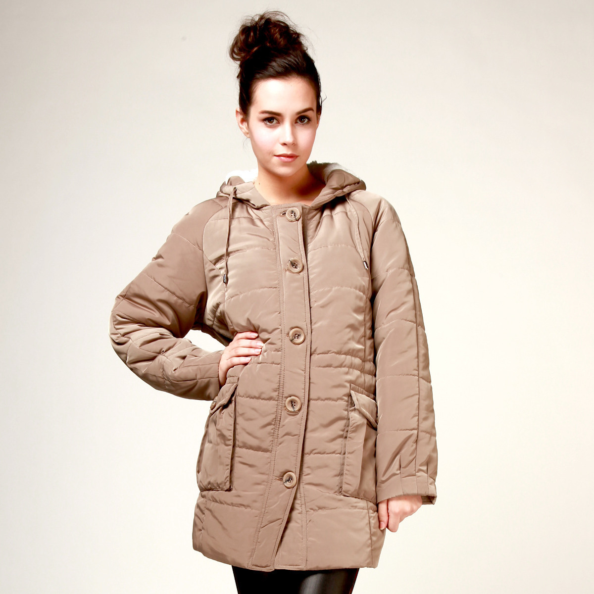 Maternity clothing winter overcoat maternity top wadded jacket outerwear u509
