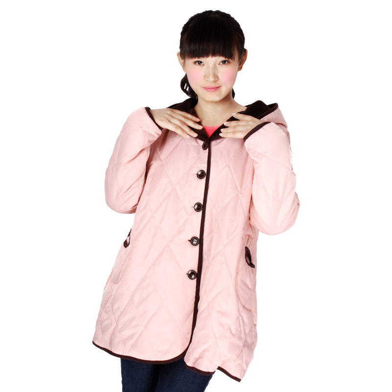 Maternity clothing winter plus size   jacket  top outerwear  cotton-padded jacket autumn and free shipping