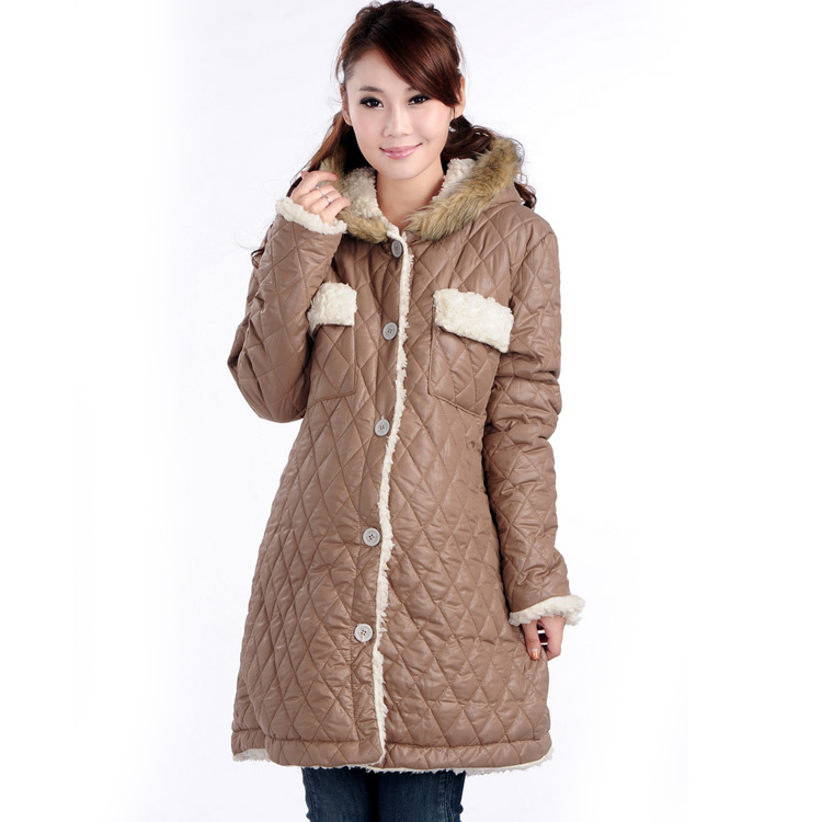 Maternity clothing winter solid color thermal maternity wadded jacket cotton-padded jacket maternity outerwear autumn and winter