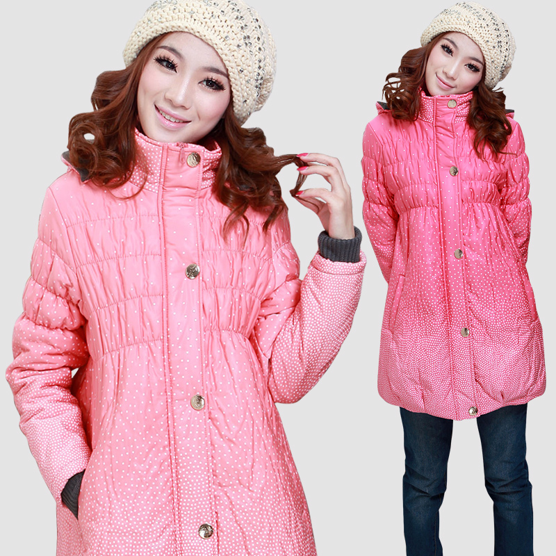 Maternity clothing winter  thermal  jacket  cotton-padded jacket  outerwear  top free shipping