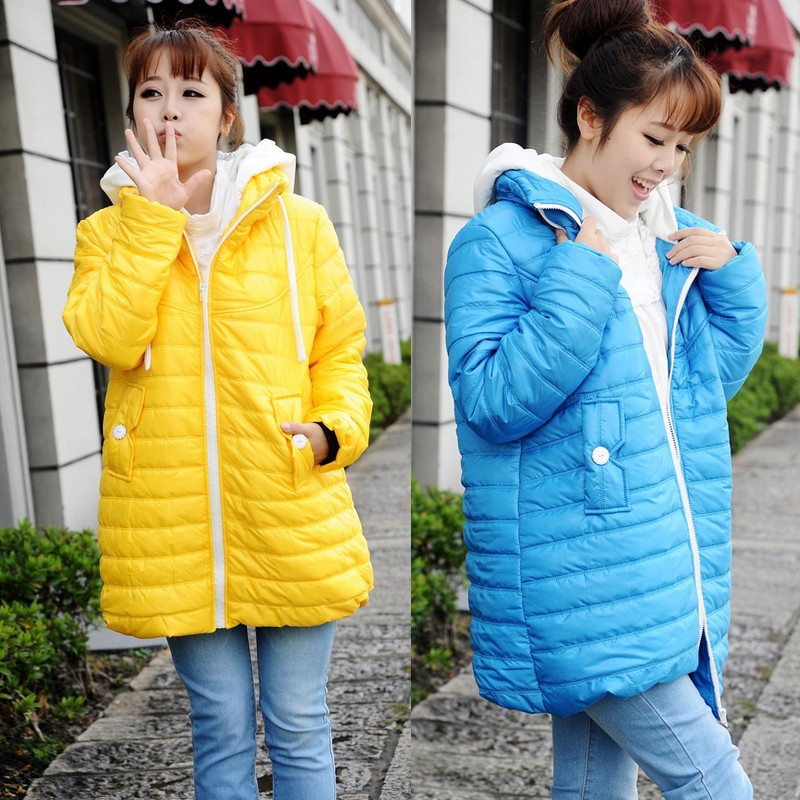 Maternity clothing winter thickening plus velvet maternity wadded jacket thermal maternity cotton-padded jacket cotton-padded
