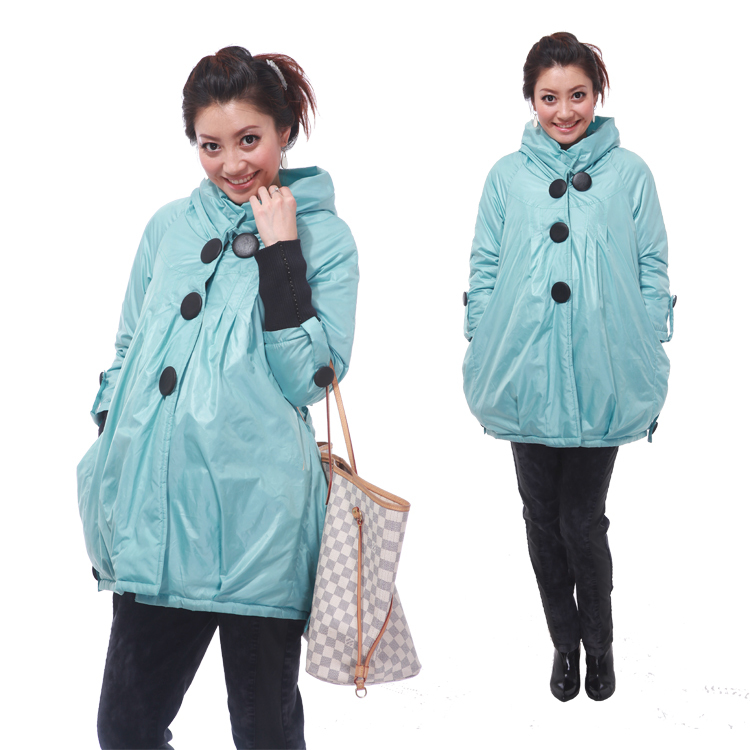 Maternity clothing winter thickening thermal maternity top outerwear wadded jacket
