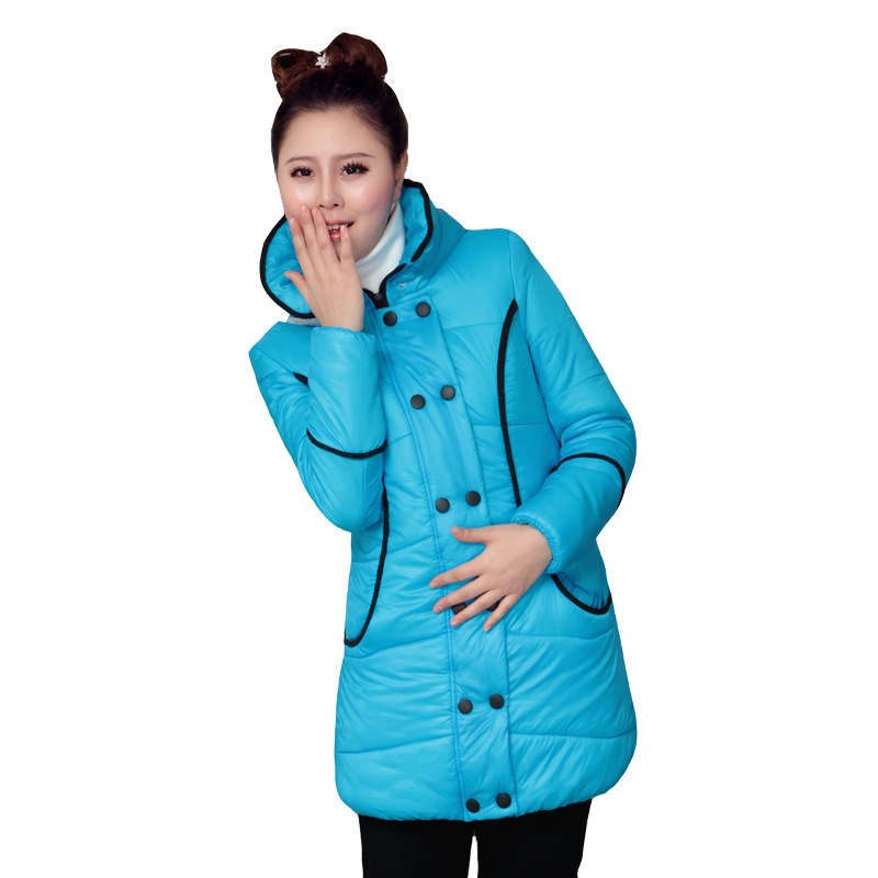 Maternity clothing winter thickening thermal plus velvet outerwear maternity top maternity autumn and winter wadded jacket
