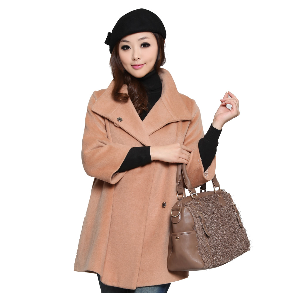 Maternity clothing winter thin comfortable maternity cashmere overcoat outerwear top 11313