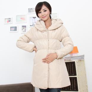 Maternity clothing winter top fashion maternity outerwear maternity overcoat maternity wadded jacket solid color thickening