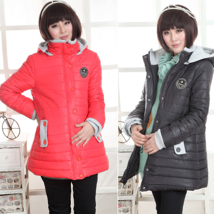 Maternity clothing winter wadded jacket 2012 thickening cotton-padded jacket plus size maternity fashion cotton-padded jacket