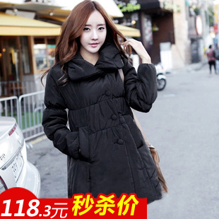 Maternity cotton-padded jacket medium-long thickening cotton-padded with a hood cotton-padded jacket cotton-padded jacket