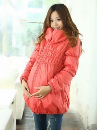 Maternity cotton-padded jacket thickening plus size maternity clothing wadded jacket cotton-padded jacket maternity winter
