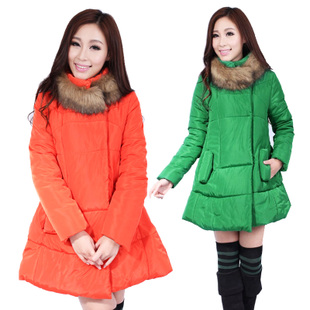 Maternity down coat  clothing winter fur collar down overcoat  outerwear   jacket free shipping