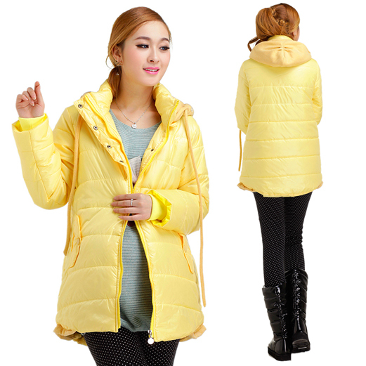 Maternity down coat winter plus velvet thickening thermal outerwear autumn and winter wadded jacket cotton-padded jacket