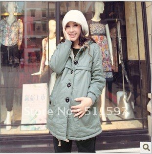 Maternity dress outfit cotton-padded clothes quilted jacket coat cotton-padded jacket