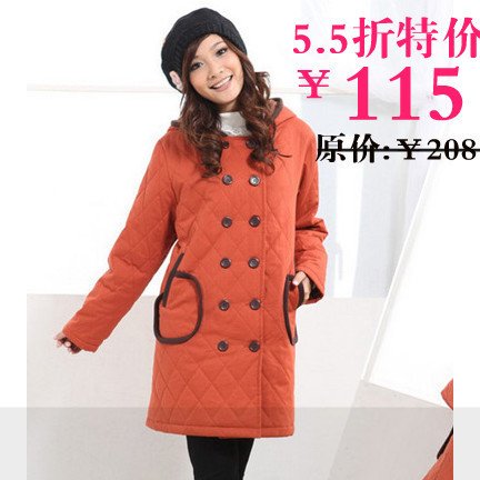 Maternity  jacket  clothing winter  outerwear thickening  cotton-padded jacket  free shipping
