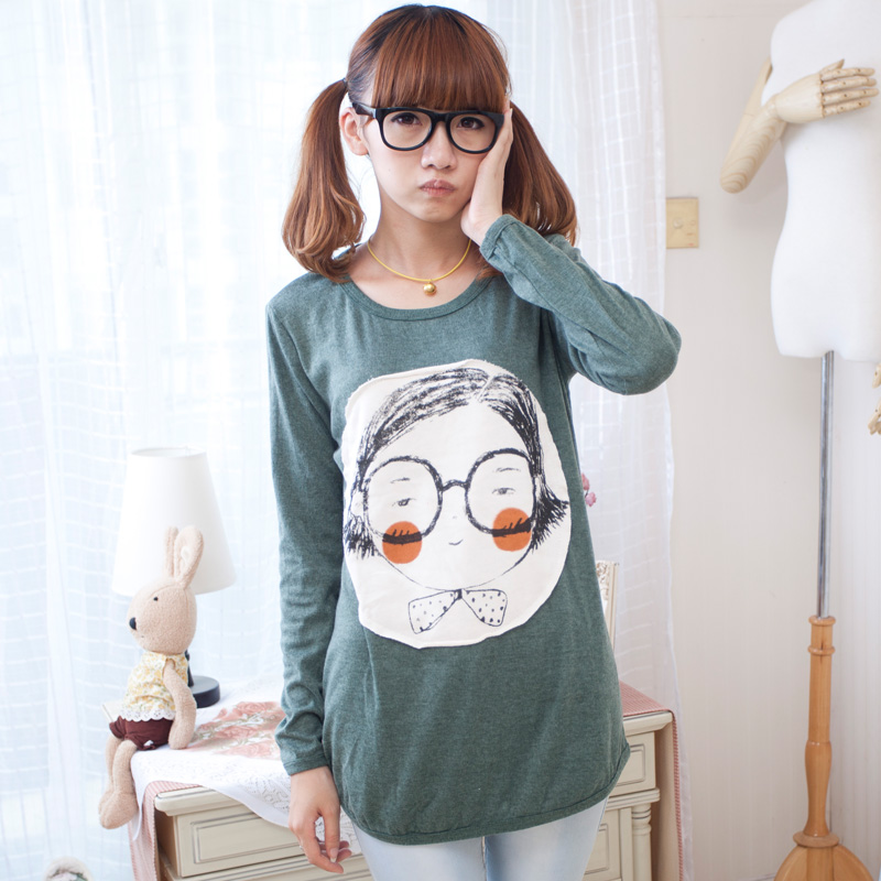 Maternity long-sleeve T-shirt fashion maternity long-sleeve top autumn maternity long-sleeve basic shirt