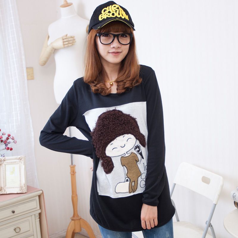 Maternity long-sleeve top autumn fashion maternity long-sleeve T-shirt maternity long-sleeve basic shirt