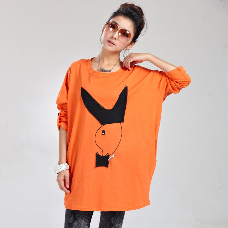 Maternity long-sleeve top autumn maternity long-sleeve T-shirt loose fashion maternity batwing sleeve t-shirt