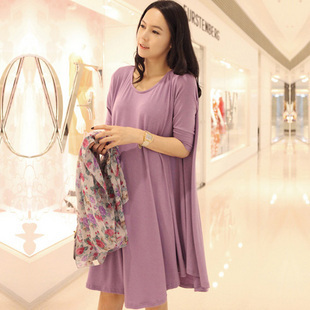 Maternity long top maternity t-shirt long-sleeve maternity t-shirt free shipping