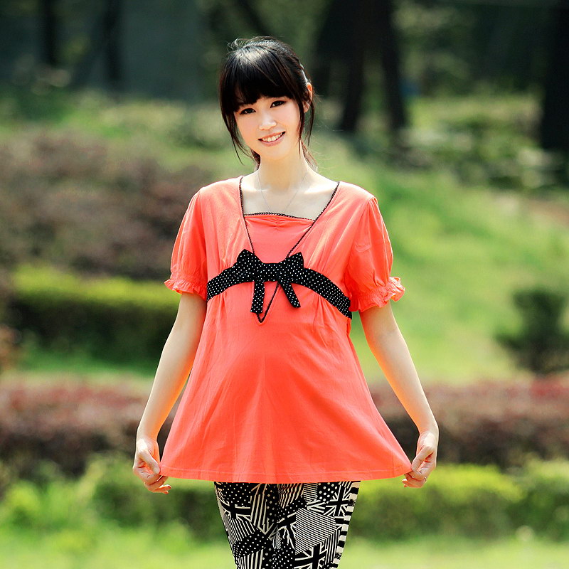 Maternity maternity clothing summer t-shirt maternity clothing cotton maternity top
