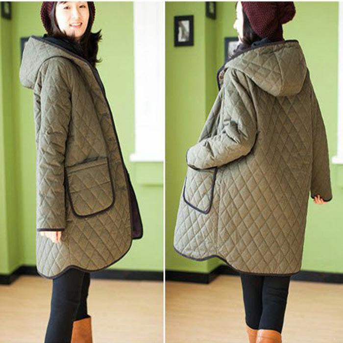 Maternity outerwear autumn and winter fashion pressing thickening maternity wadded jacket maternity top outerwear