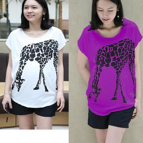 Maternity  pattern short-sleeve 100% cotton maternity t-shirt cartoon clothes  BB7 shop