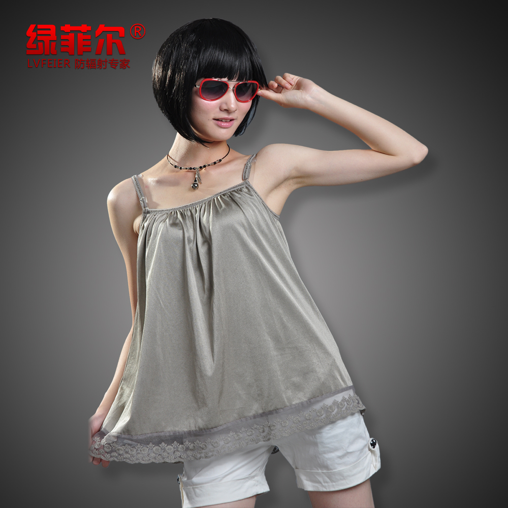 Maternity radiation-resistant spaghetti strap silver fiber radiation-resistant maternity clothing radiation-resistant clothes