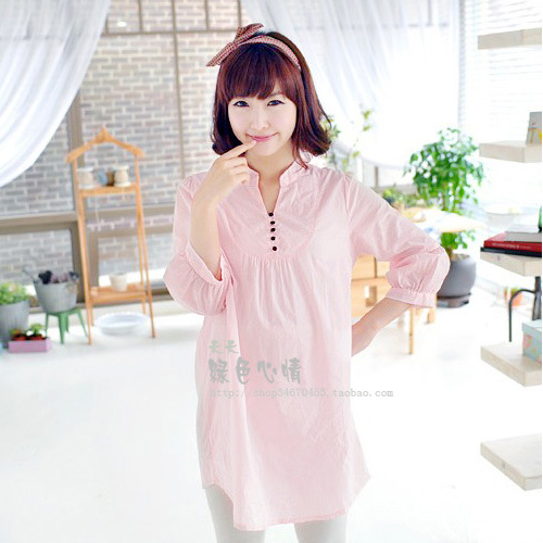 Maternity shirt fashion maternity clothing 117 spring and autumn maternity top maternity shirt 11S