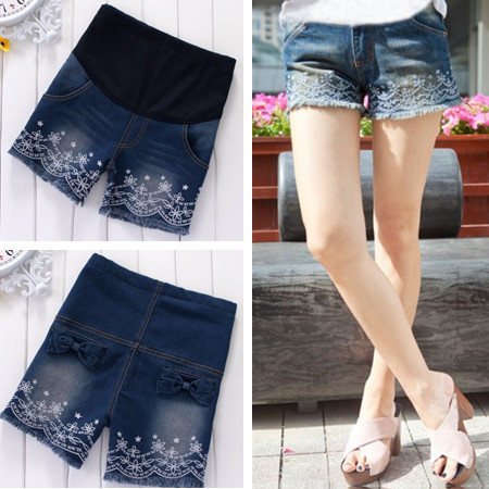 Maternity shorts maternity clothing shorts 2013 maternity jeans maternity belly pants straight