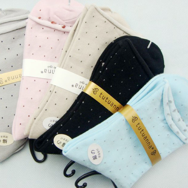 Maternity socks 100% cotton roll-up hem relent socks socks